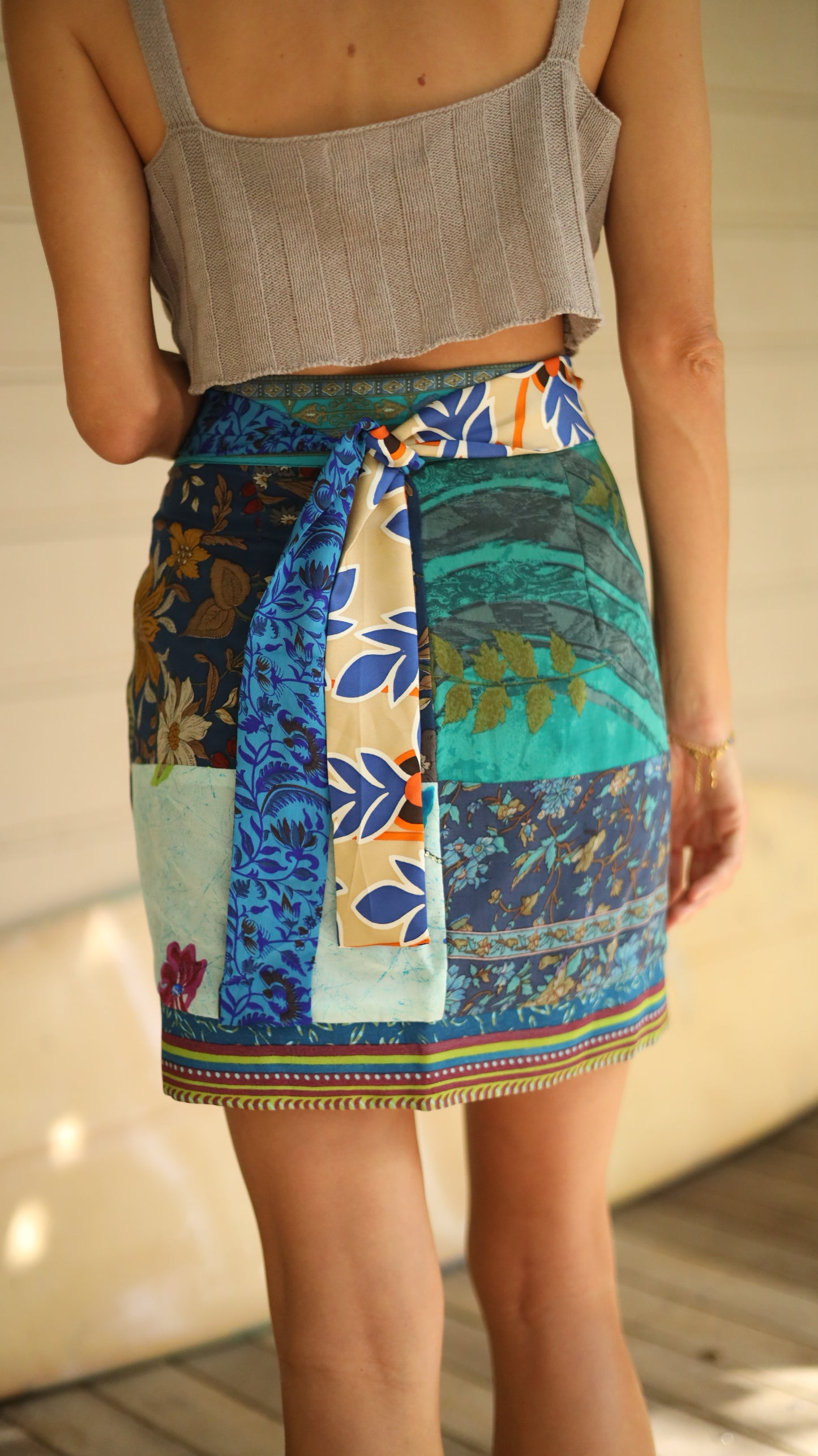 Wrap Skirt Ocean 07, O/S