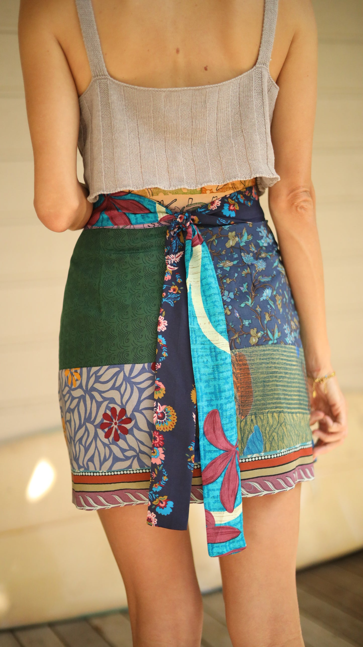 Wrap Skirt Ocean 08, O/S