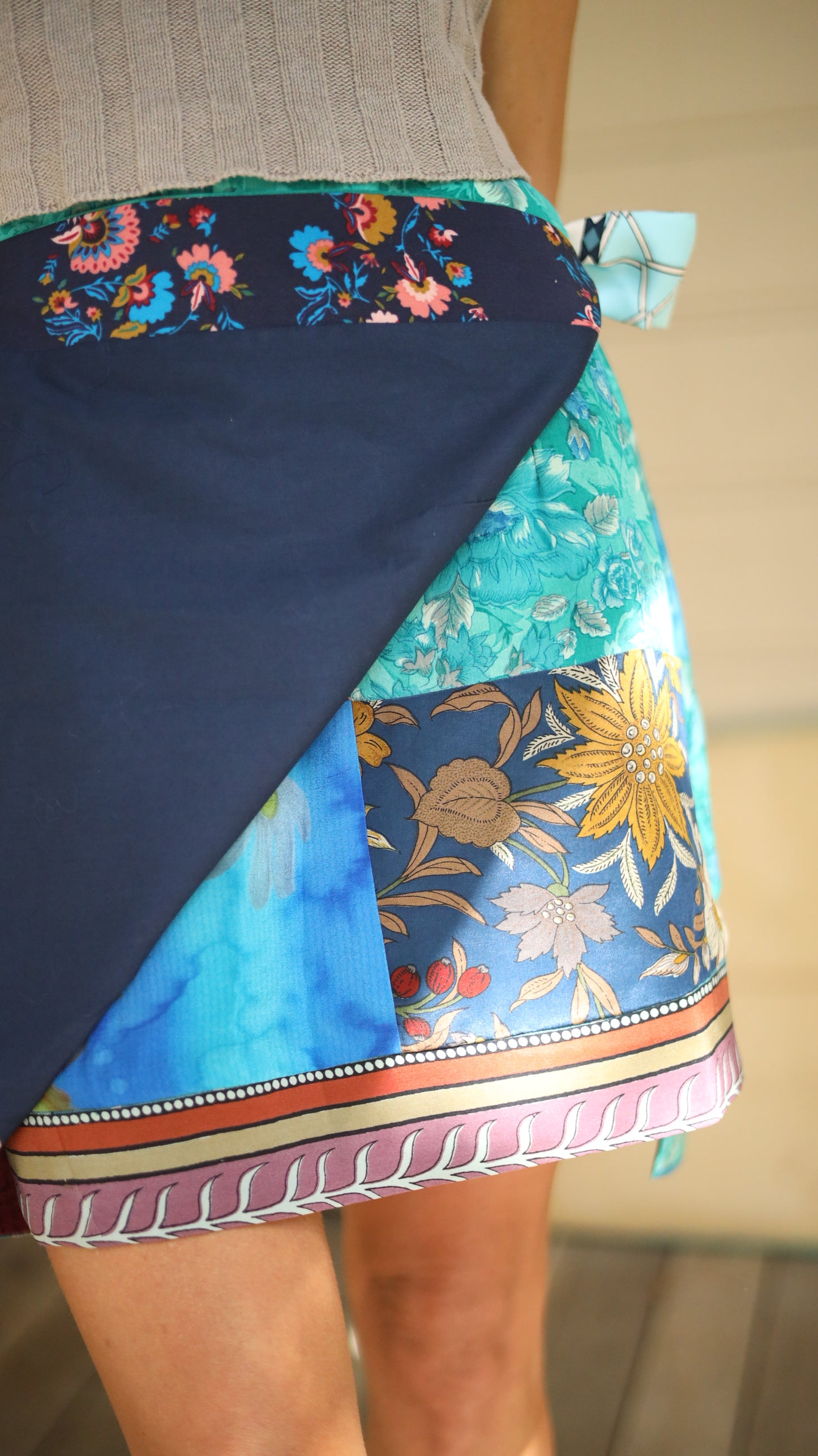 Wrap Skirt Ocean 09, O/S