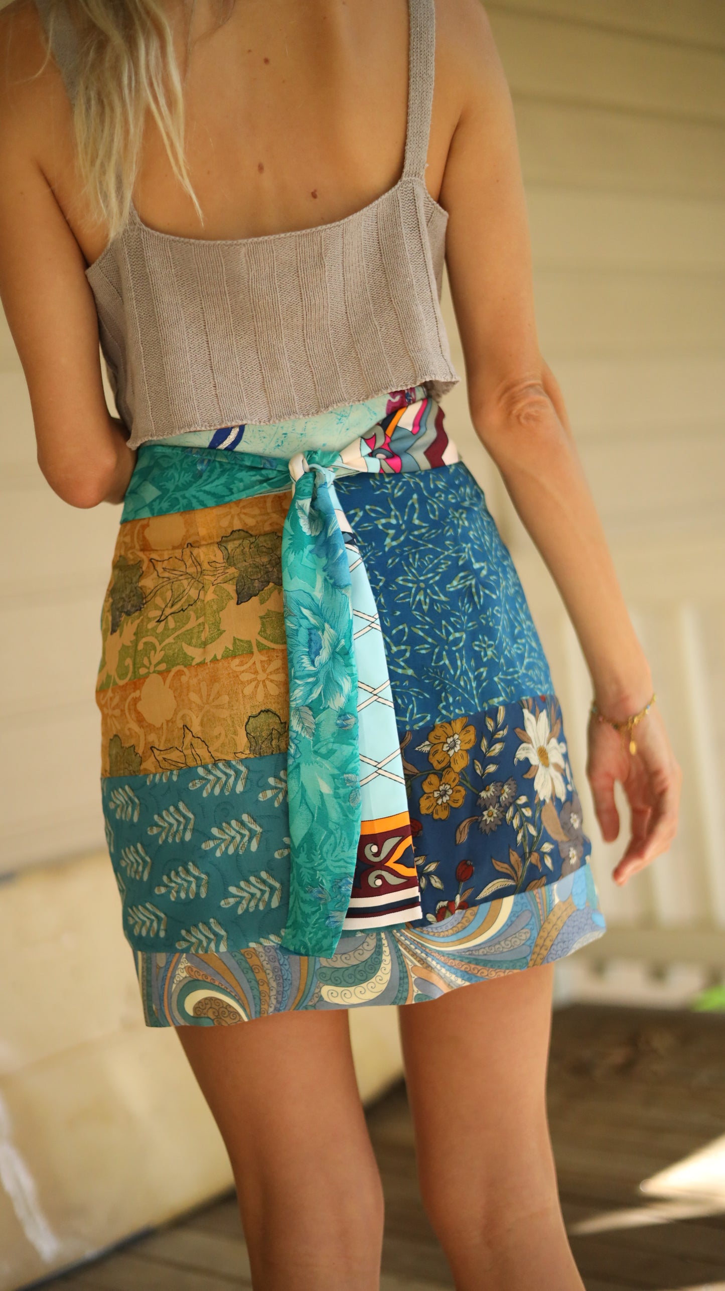 Wrap Skirt Ocean 09, O/S