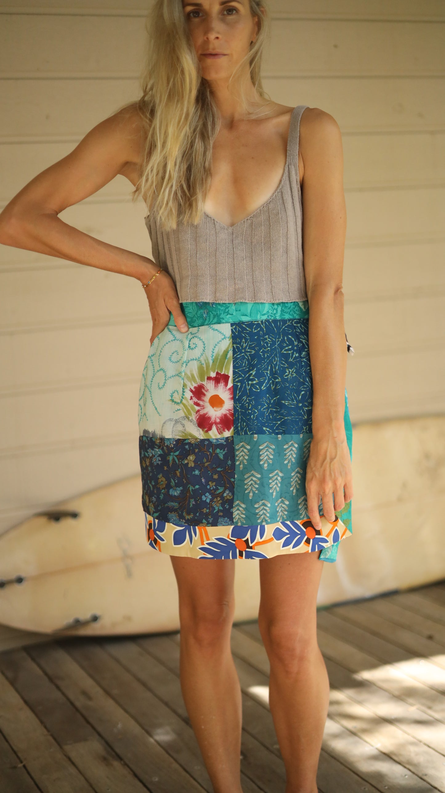 Wrap Skirt Ocean 09, O/S