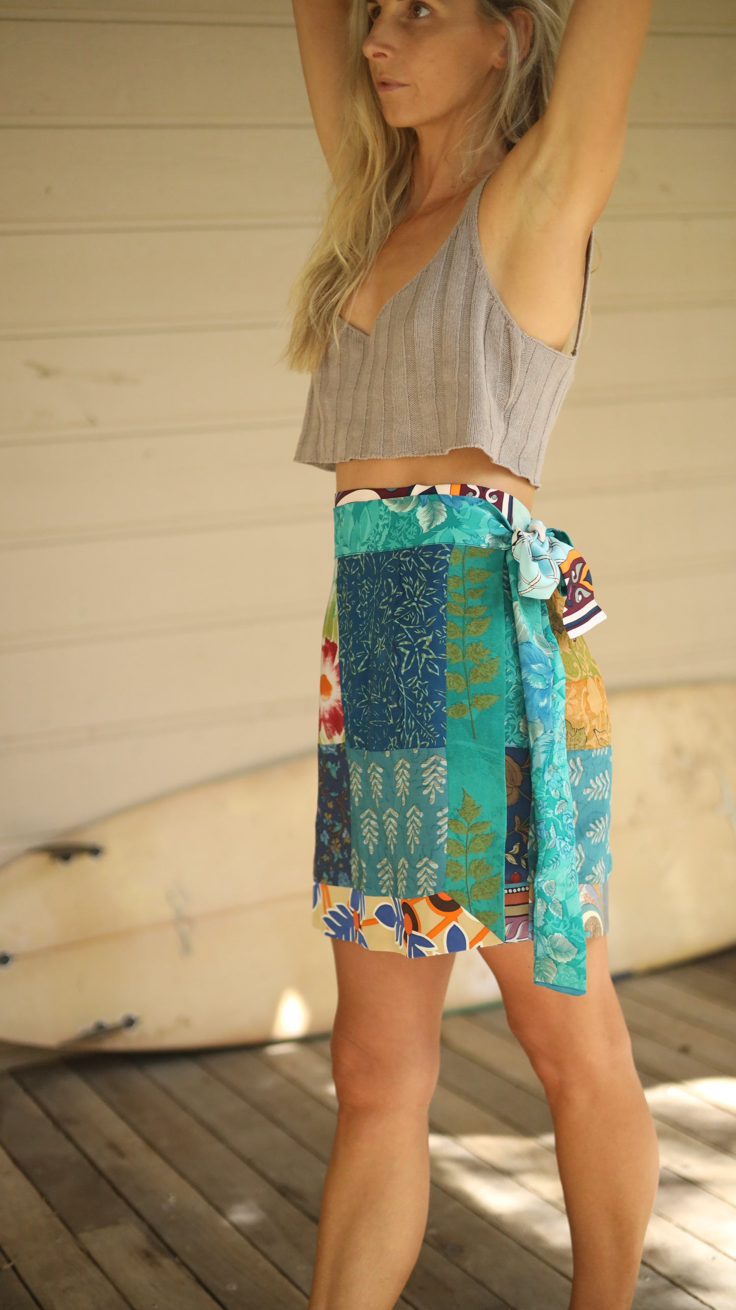 Wrap Skirt Ocean 09, O/S