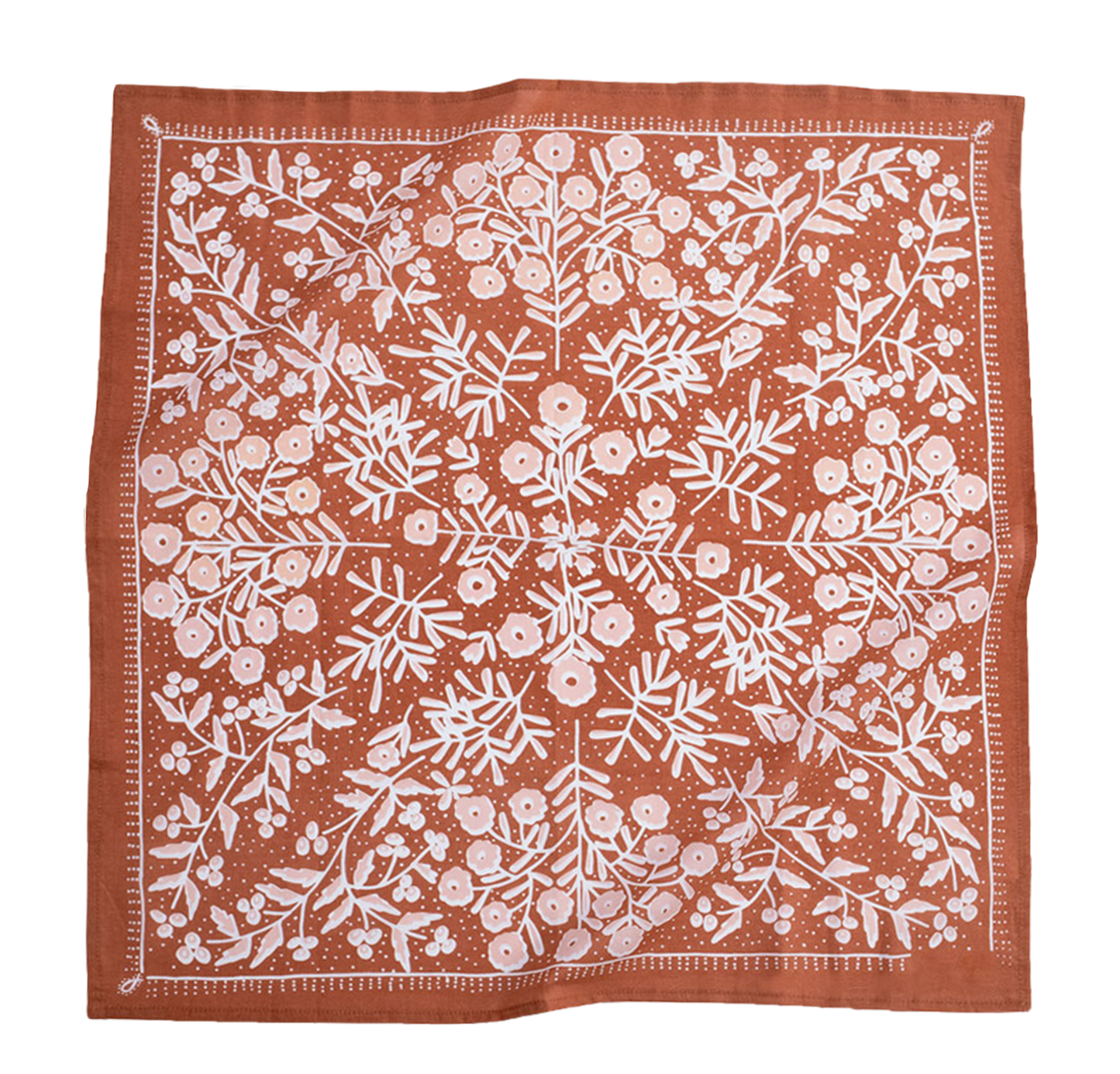 Folk Bandana, Copper Floral