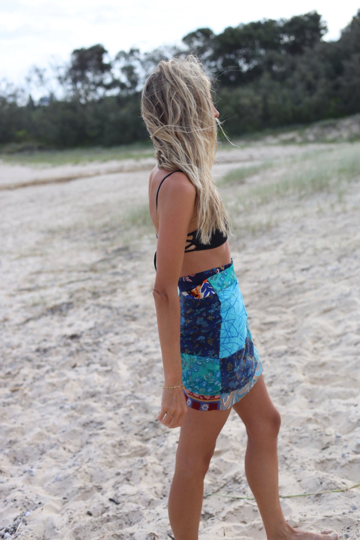 Wrap Skirt Ocean 01, O/S